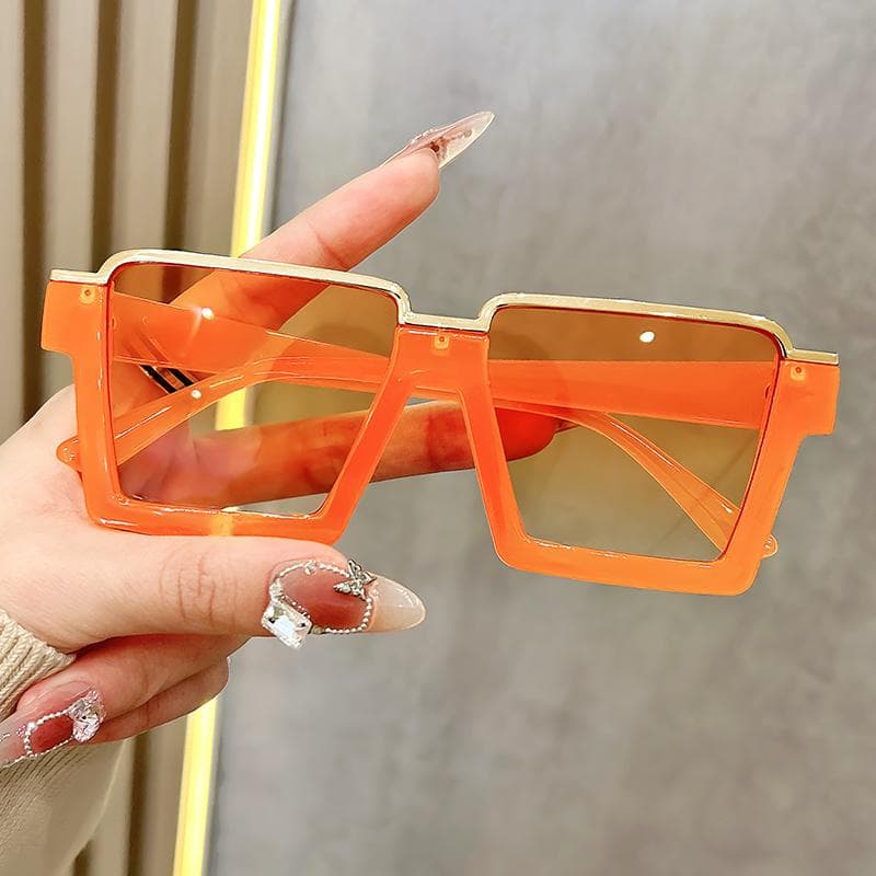Womens Cat Eye Sunglasses Candy Color Gradient Lenses Plastic Alloy Frame Fashion Eyewear