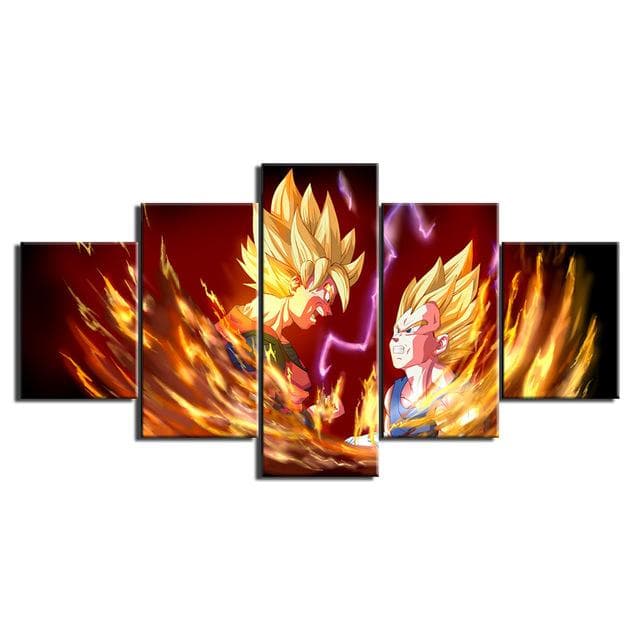No Framed 5 Panel Gift Japan Anime Modular Wall Art Canvas HD Posters Pictures HD Paintings Home Decor Living Room Decoration 40x60cm*2 40x80cm*2 40x100cm*1