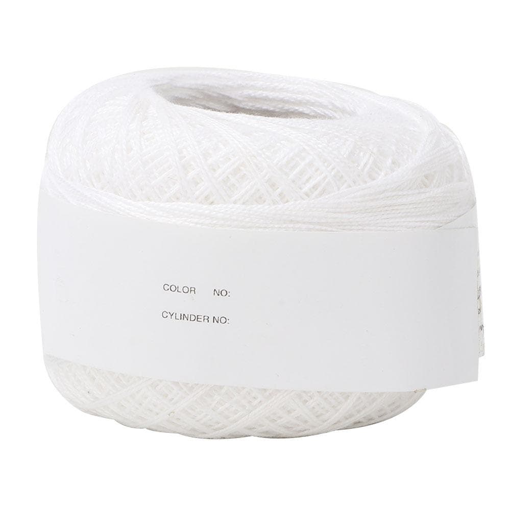 Lace Line Cotton Hand Crocheted Summer Silk Light Thin Line (6601 Snow White)