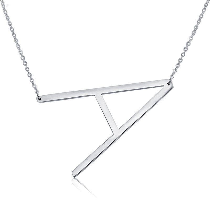 European & American Fashion Personalized Letter Necklace - 26 English Letters, Women's Jewelry Gold J