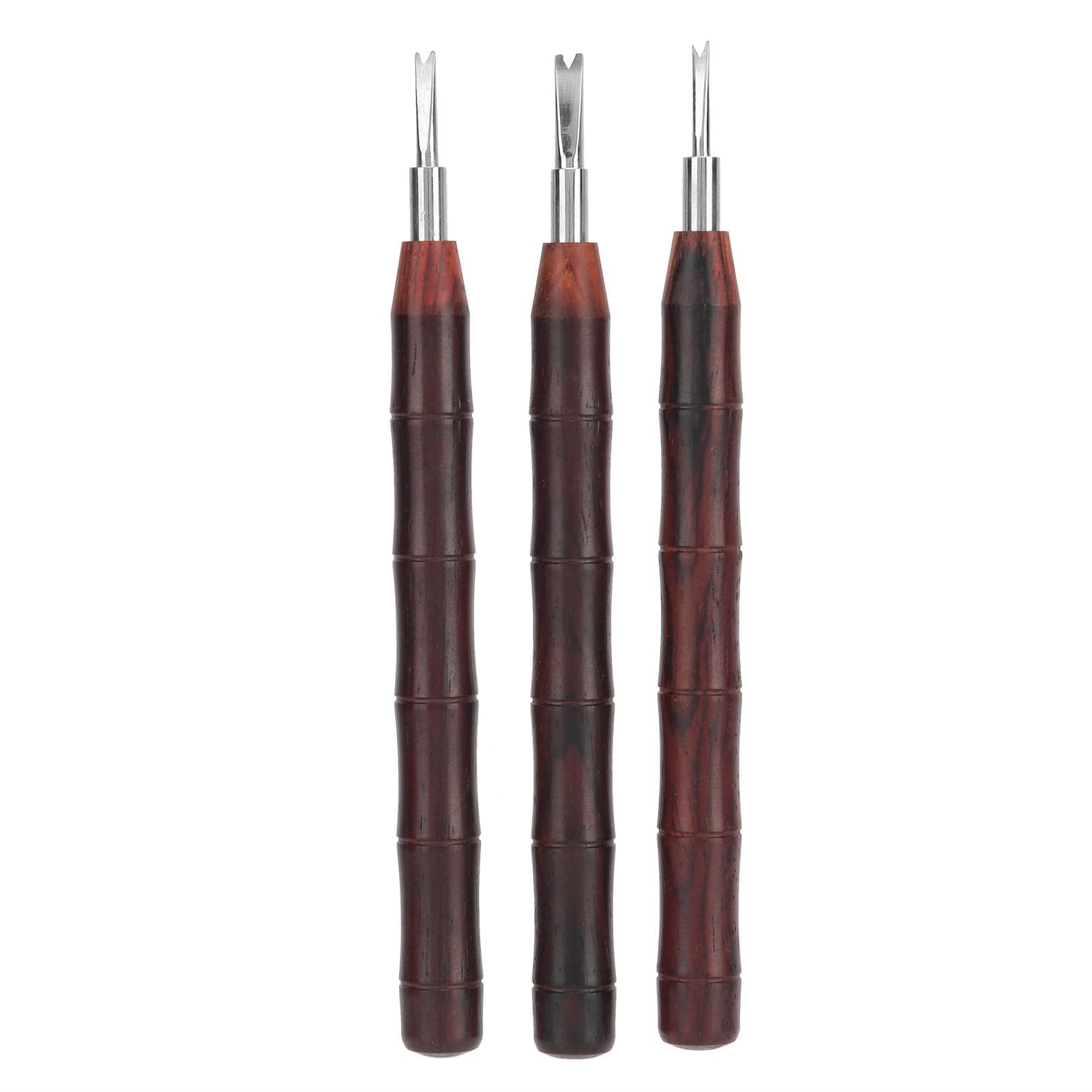Watch Band Spring Bars Remover VShaped with Wood Handle Wristwatch Repairing Supplies