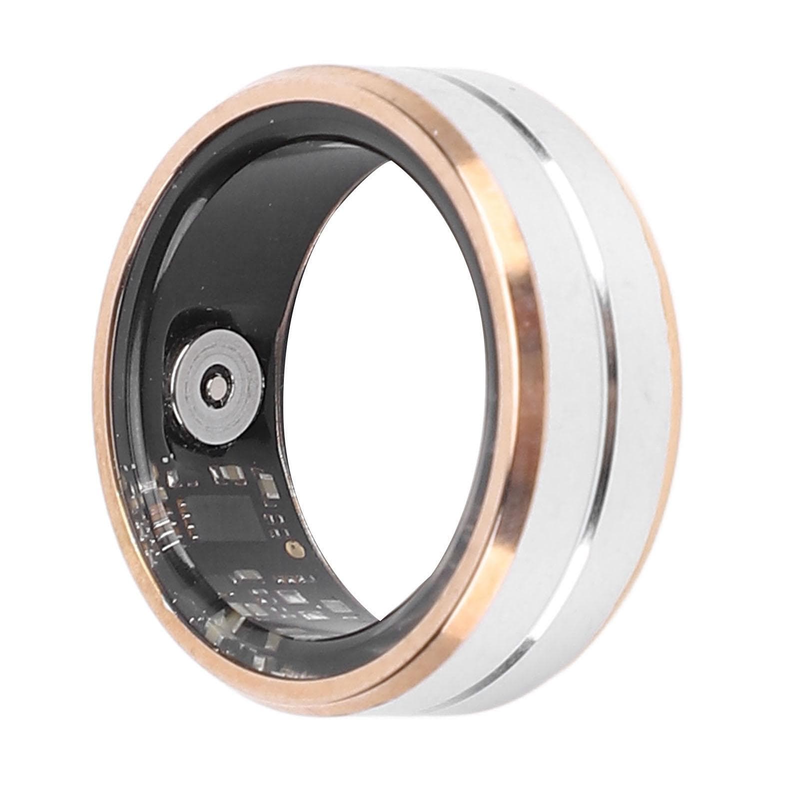 Smart Ring Fitness Tracker Stainless Steel IP68 Water Resistant Real Time Monitoring Smart Health ID 17.3mm / 0.68in