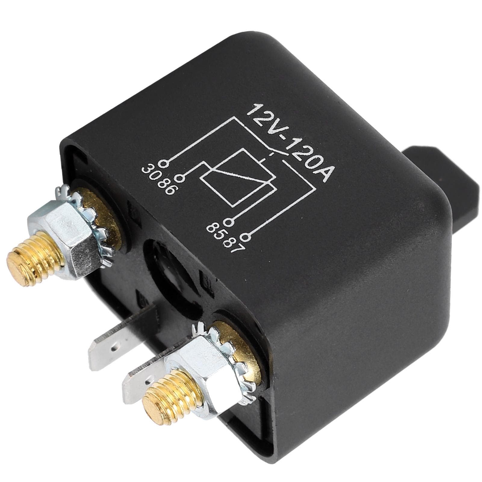 Start Relay 4?Pin Normally Open Lightweight Replacement Part for Car 12VDC 120A