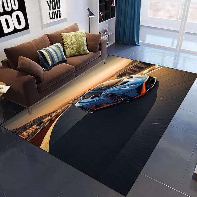 Carpet For Bedroom Kids Room Car Printed Rug Living Room Big Size Modern Home Decor Luxury Cool Soft Play Non -Slip Floor Mat 100x150cm