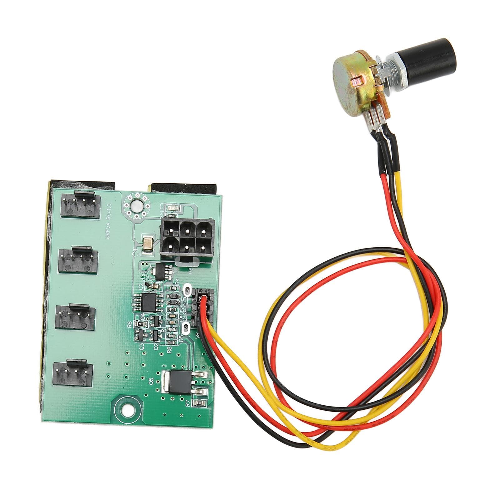 PC Fan Speed Controller DC 12V PWM 4 Way 11.8in Cable Easy Installation PC Chassis Fan Hub for