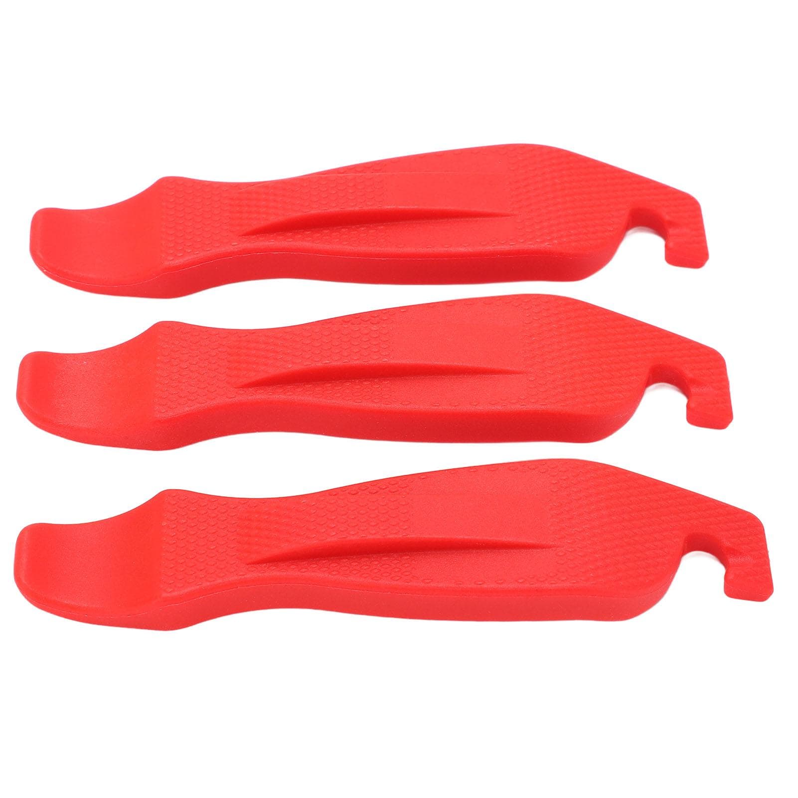 3PCS Bicycle Tire Pry Bar Nylon Tire Lever Anti Slip High Hardness Bike Tire Lever Repair ToolRed