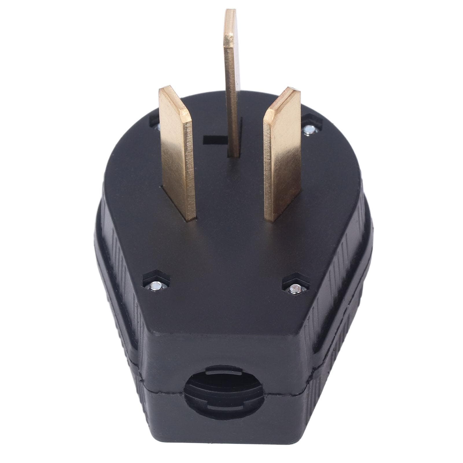 3 Prong Industrial Straight Plug Brass Contacts Male Connector US Standard 50A 125V250V