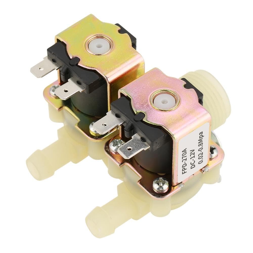 DN20 G34 DC 12V Normally Closed Dual Head Water Inlet Solenoid Valve for Washing Machine