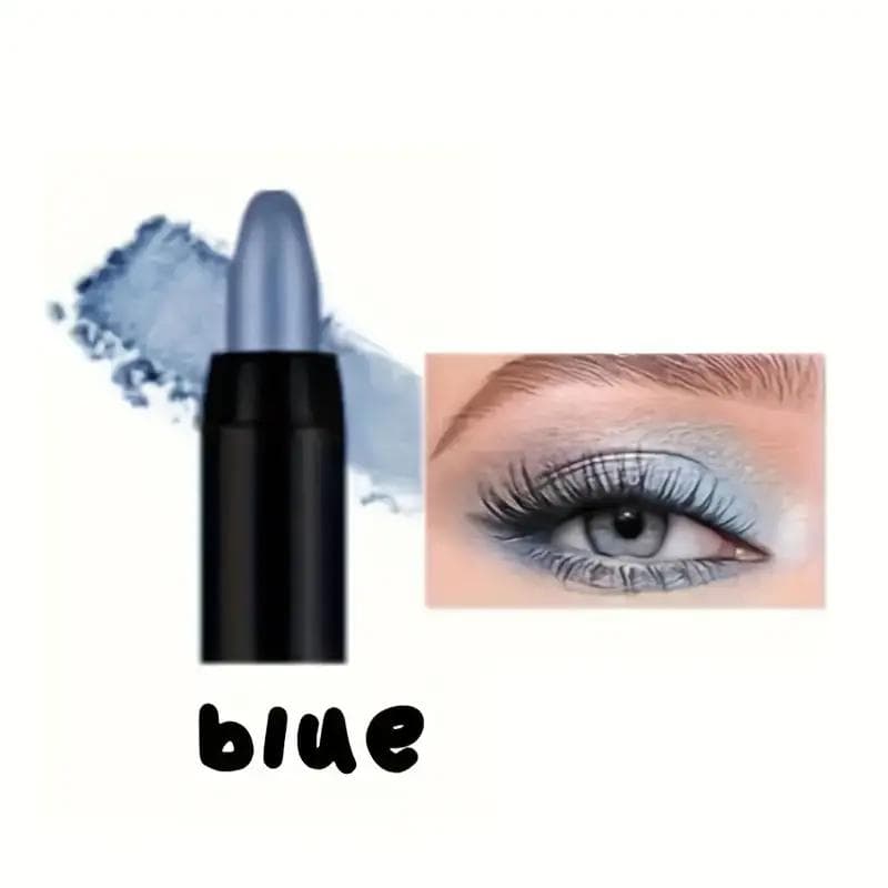 Matte & Shimmer Eyeshadow Stick Long Lasting Waterproof Eyeshadow Pencil Creaseproof Smudgeproof Easy Blend Makeup Eyeshadow Stick 16 Colors 10