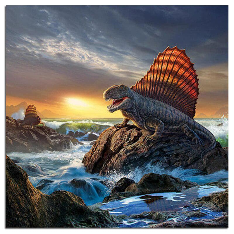 Diamond Embroidery Sale Full Round Dinosaur 5D DIY Diamond Painting 30x30CM