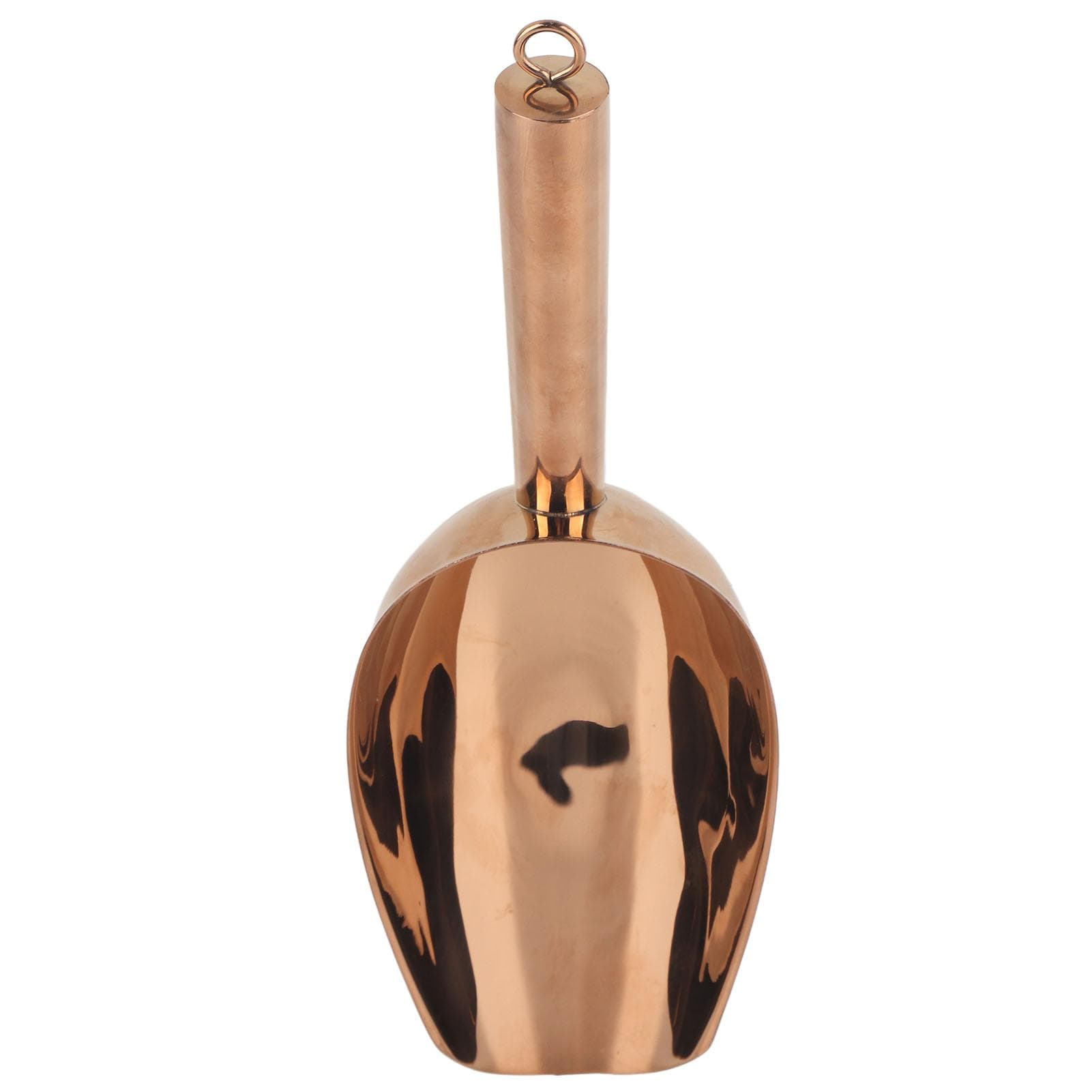 Ice Scooper Stainless Steel U Shaped Sturdy Food Grade Ice Bucket Scoop for Home Hotel Restaurant rose gold