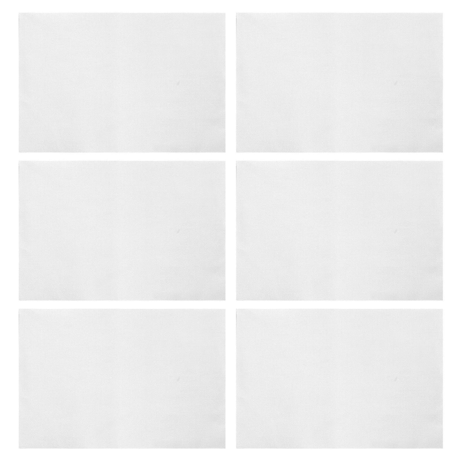 10pcs White Embroidery Fabric 14 Count 12x18in DIY Cross Stitch Fabric Embroidery Fabric Cotton for