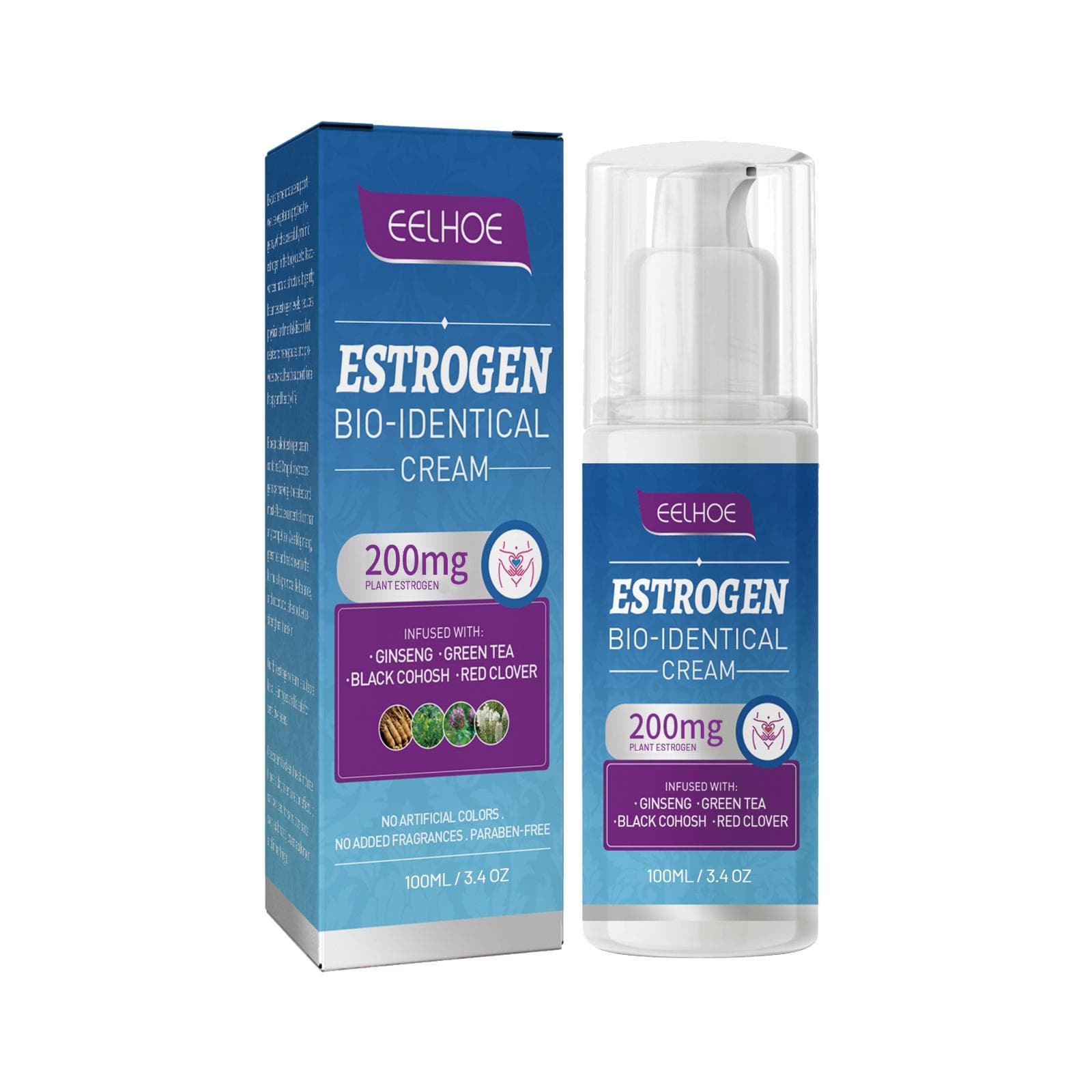 Eelhoe Menopausal Estrogen Cream Soothing Cream Care Cream To Reduce Women's Menopausal Fatigue Mood Swings Care Cream 100ml Boxed