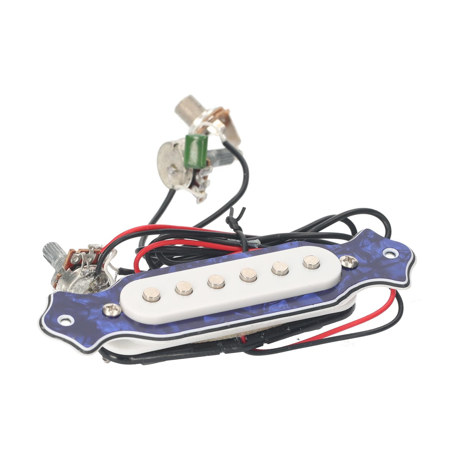 Electric Guitar Pickup Ready-to-Install Guitar Pickup Set with 6.35mm Jack Volume Tone Adjustment multicolour
