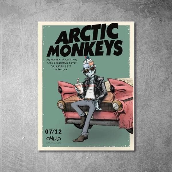 Arctic Monkeys Music Album Poster AM Favourite Worst Nightmare Album Canvas Painting Print Wall HD Picture Art Living Home Decor 50x80cm No Framed