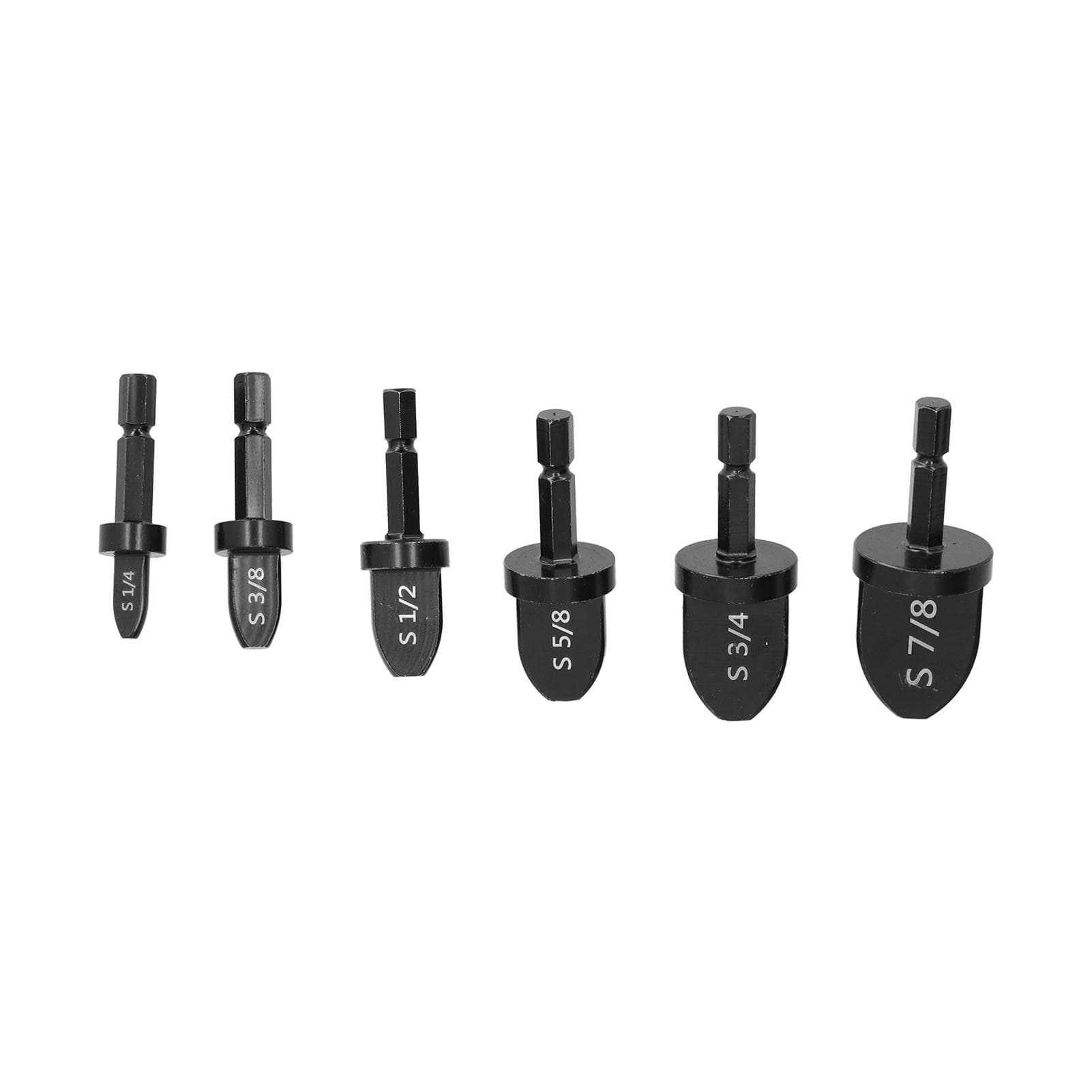 6Pcs Tube Expander Set Hex Handle Pipe Swaging Drill Bit Air Conditioner Reamer Accessories