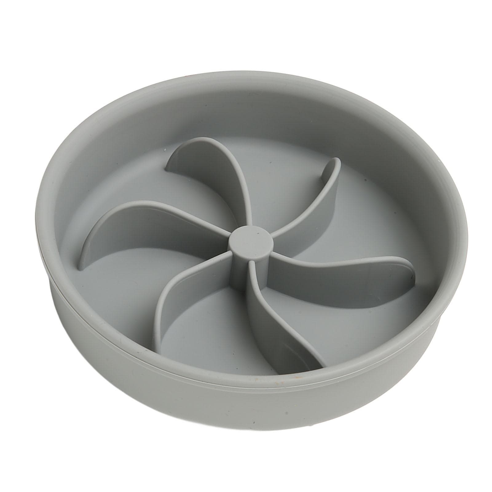Slow Feeding Bowl Thickened Silicone Preventing Choking Petal Shaped Column Rounded Corners Dog