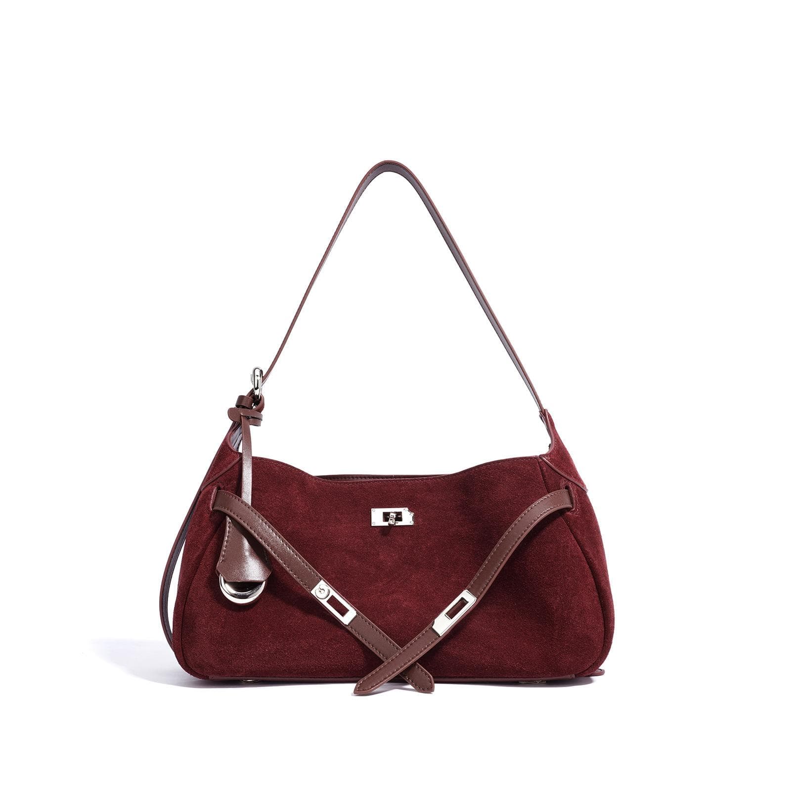 Niche Design Matte Leather Women's Bag Underarm Bag Commuting Versatile One-shoulder Crossbody Handheld Small Square Bag