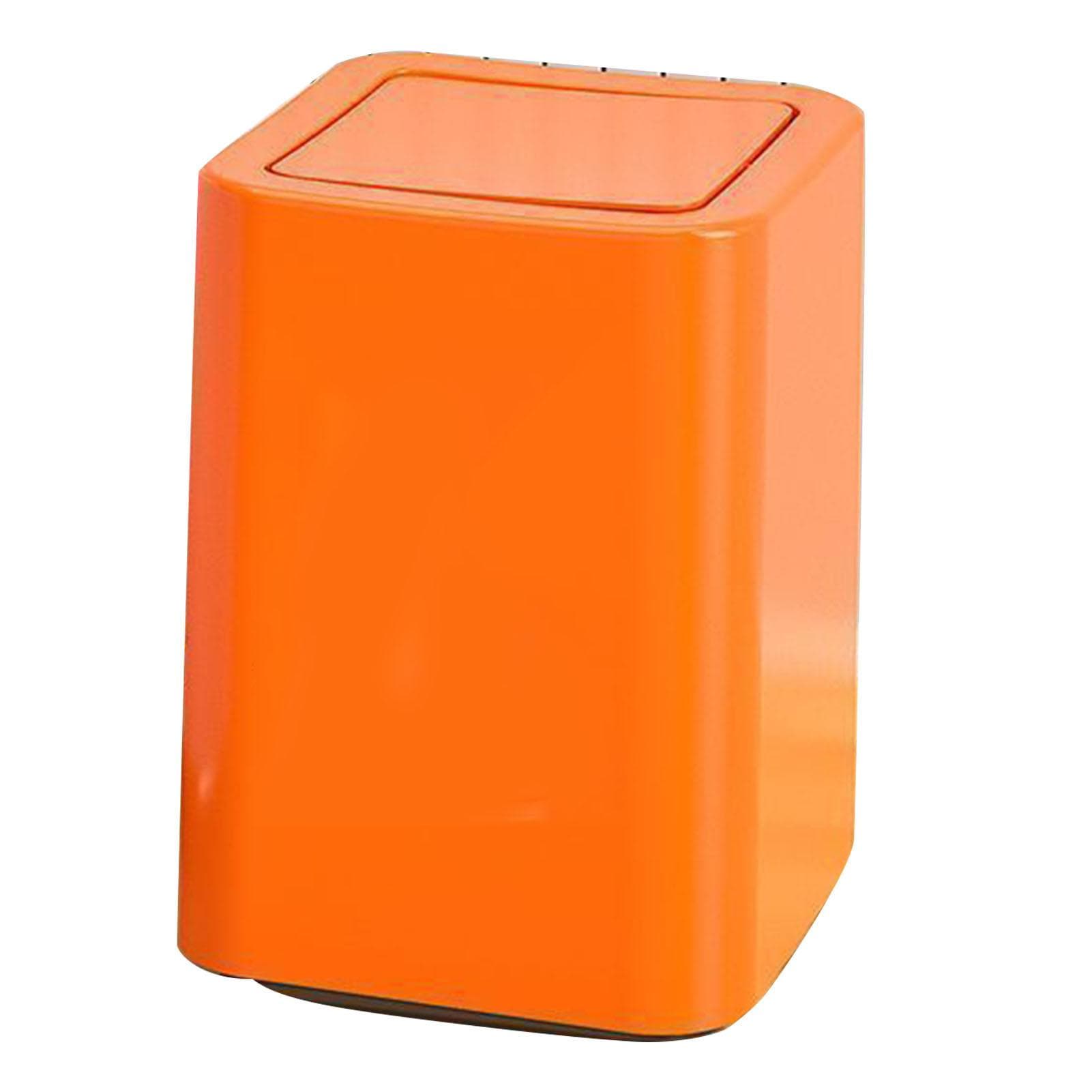 Garbage Bin 9L Cartoon Pattern Cute Look Trash Can Waste Basket with Swing Lid for Home Bathroom