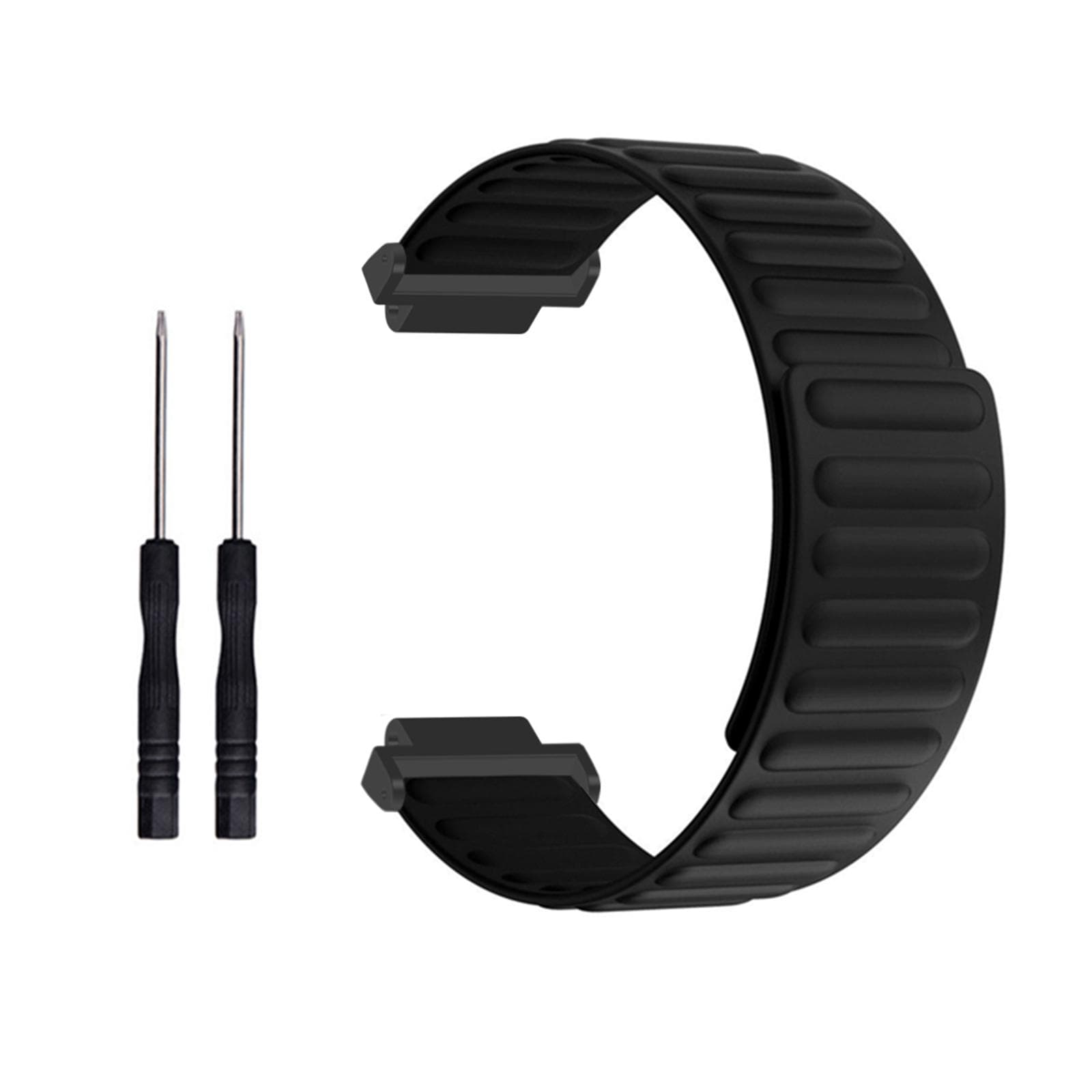 Silicone Magnetic Strap black