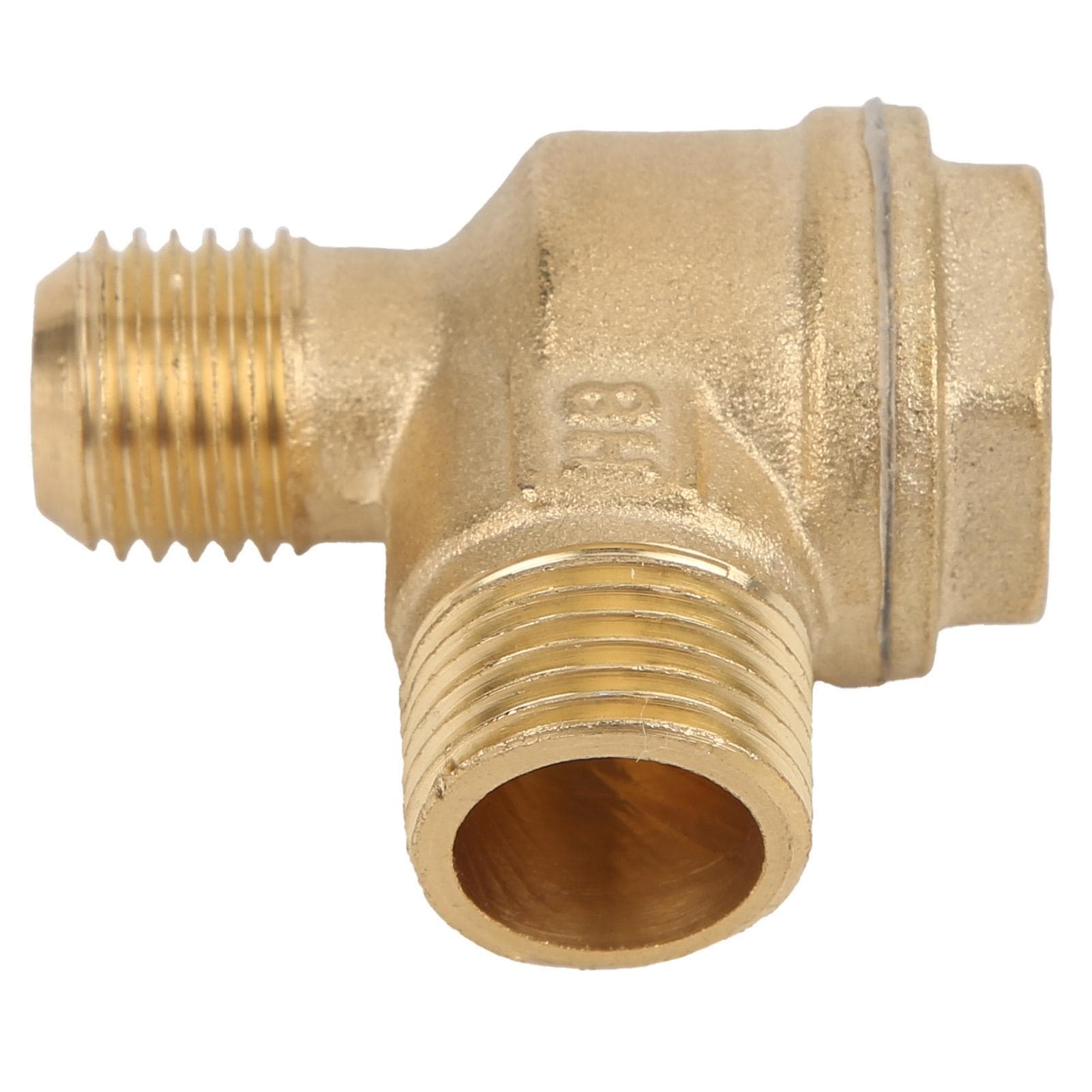 2Way Check Valve Brass Male Thread OilFree Machine Air Compressor Accessories 38 x 14
