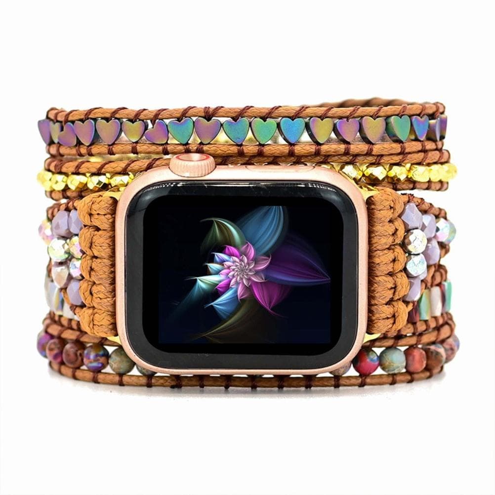 Boho Beads Watch Band Charm Bracelets Beaded Watch Bracelet Band Braided Watch Strap Band