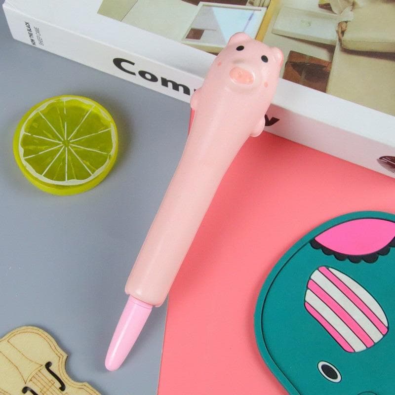 Stress Relieve Gel Pens Kawaii Rabbit Squishy Foam Signature Pens Cute Roller Pens for Stationery Office Supplies