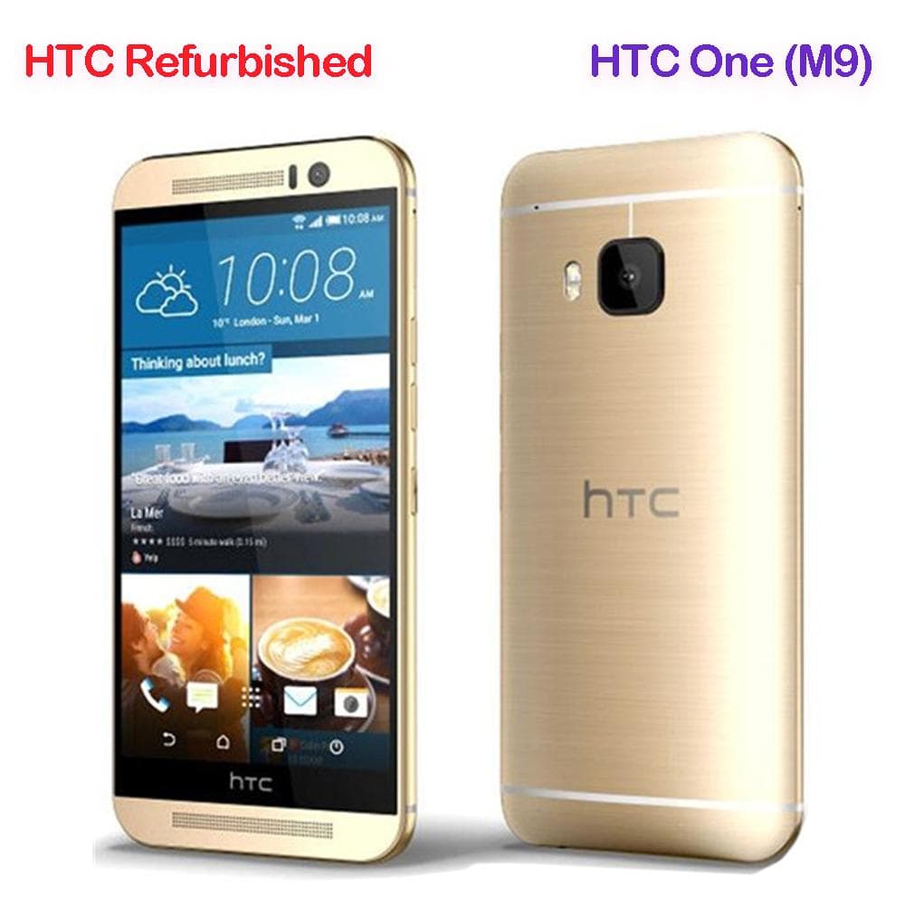 Refurbished HTC M9 5.0 3GB RAM 32GB ROM Mobile Phone With 1 SIM Simple Set gold