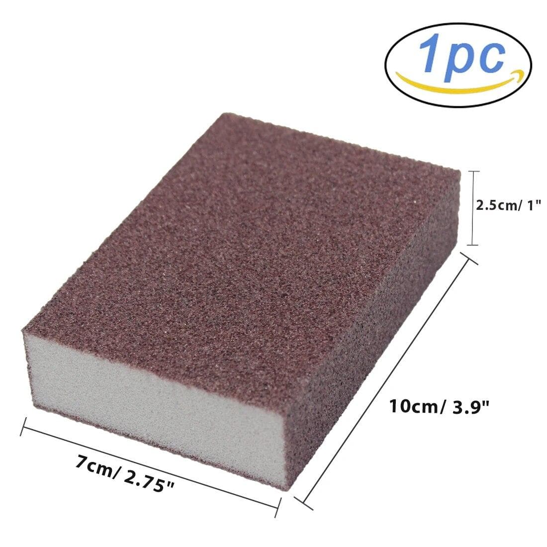 1/2/4/6/8Pcs Carborundum Removing Rust Cleaning Brush Descaling Clean Rub for Cooktop Pot Kitchen Sponge 1PCS brown
