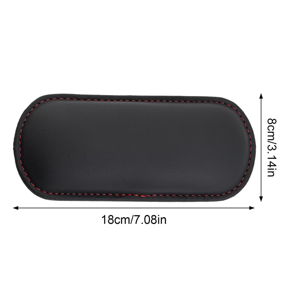 Car Arm Rest Elbow Pads Elbow Leg Support Cushion Car Knee Cushion Soft Leather Elbow Rest Pillow For Car black