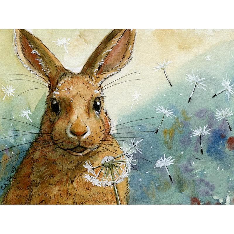 Full Round Drill Diamond Embroidery Kapok Rabbit 5D DIY Diamond Painting Cross Stitch Rhinestone 20X30CM