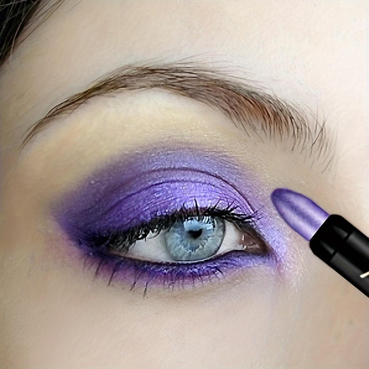 Matte & Shimmer Eyeshadow Stick Long Lasting Waterproof Eyeshadow Pencil Creaseproof Smudgeproof Easy Blend Makeup Eyeshadow Stick 16 Colors 08