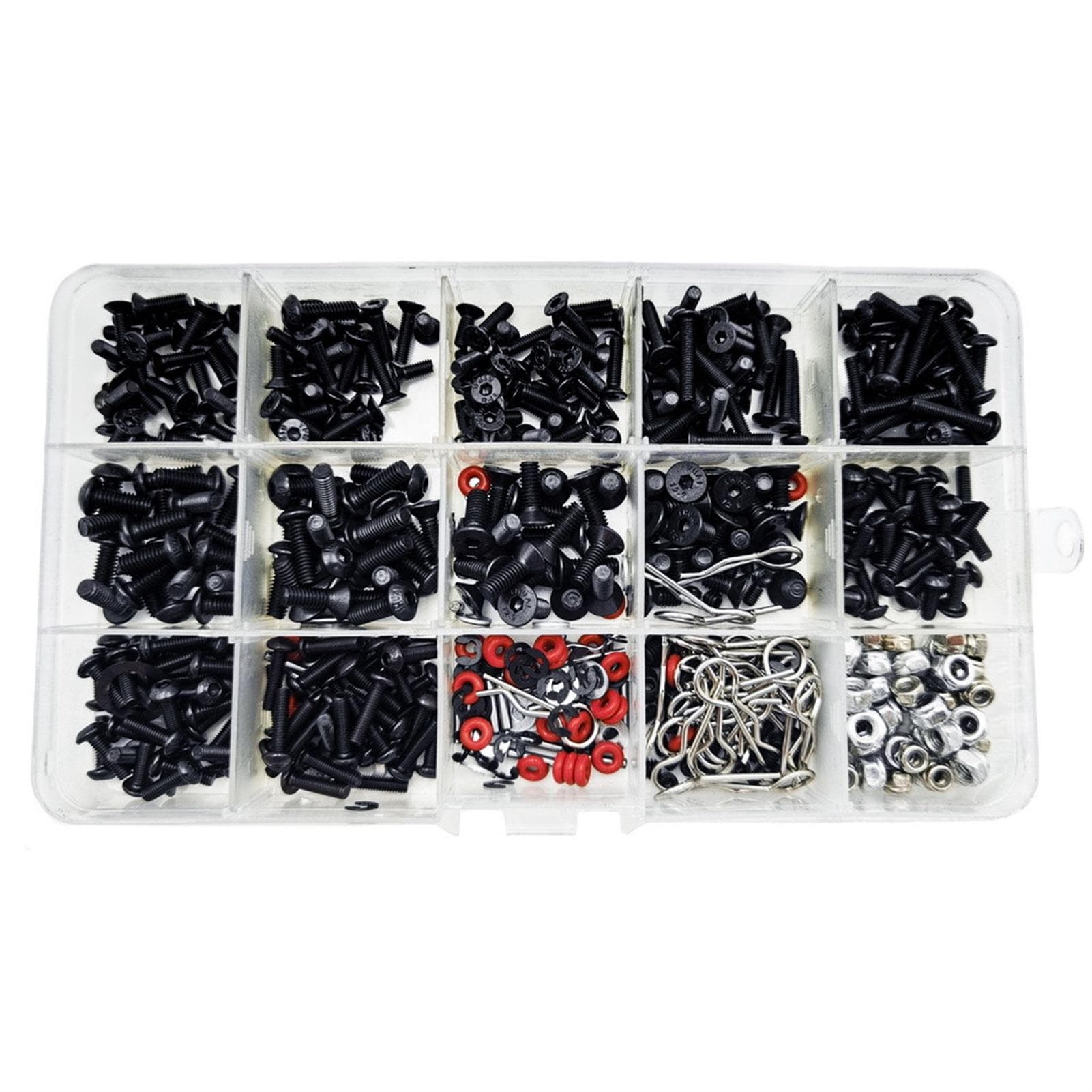 Screws Nut Set Multi Sizes Metal RC Car Screws for Repairing Truck Off Road Vehicle