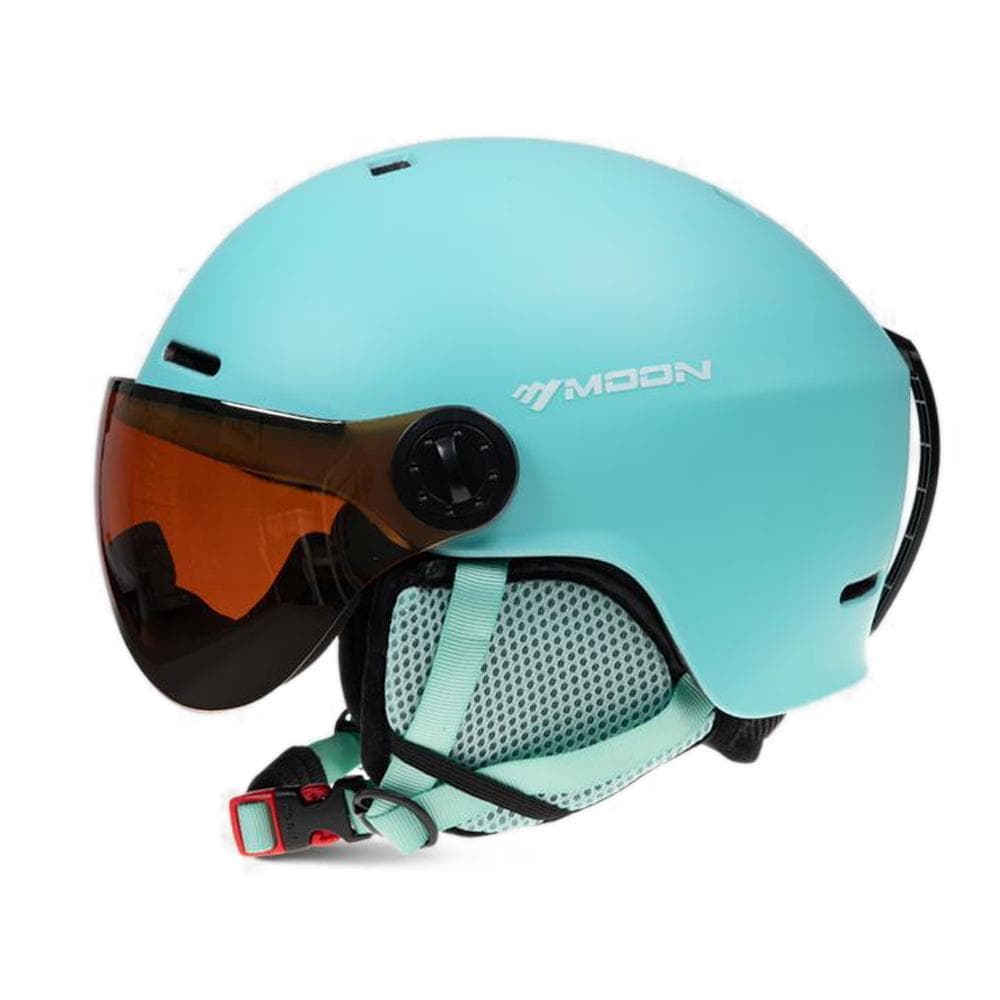 Winter Windproof Cycling Helmets Adjustable Motorcycle Electric Bike Safety Cap Men Women Outdoor L blue