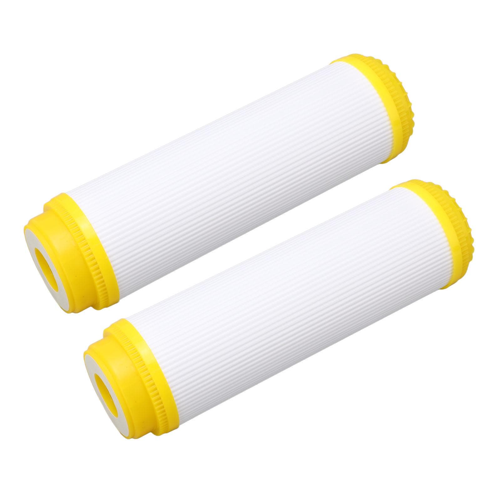 2Pcs Water Filter Cartridge 10in Activated Carbon T33 Universal Design Set Kit for Home