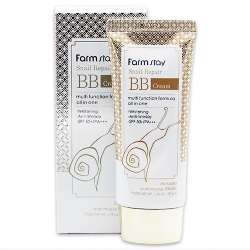FARM STAY Snail Repair BB Cream SPF50+ PA+++ 50g (3 Options) 1pcs
