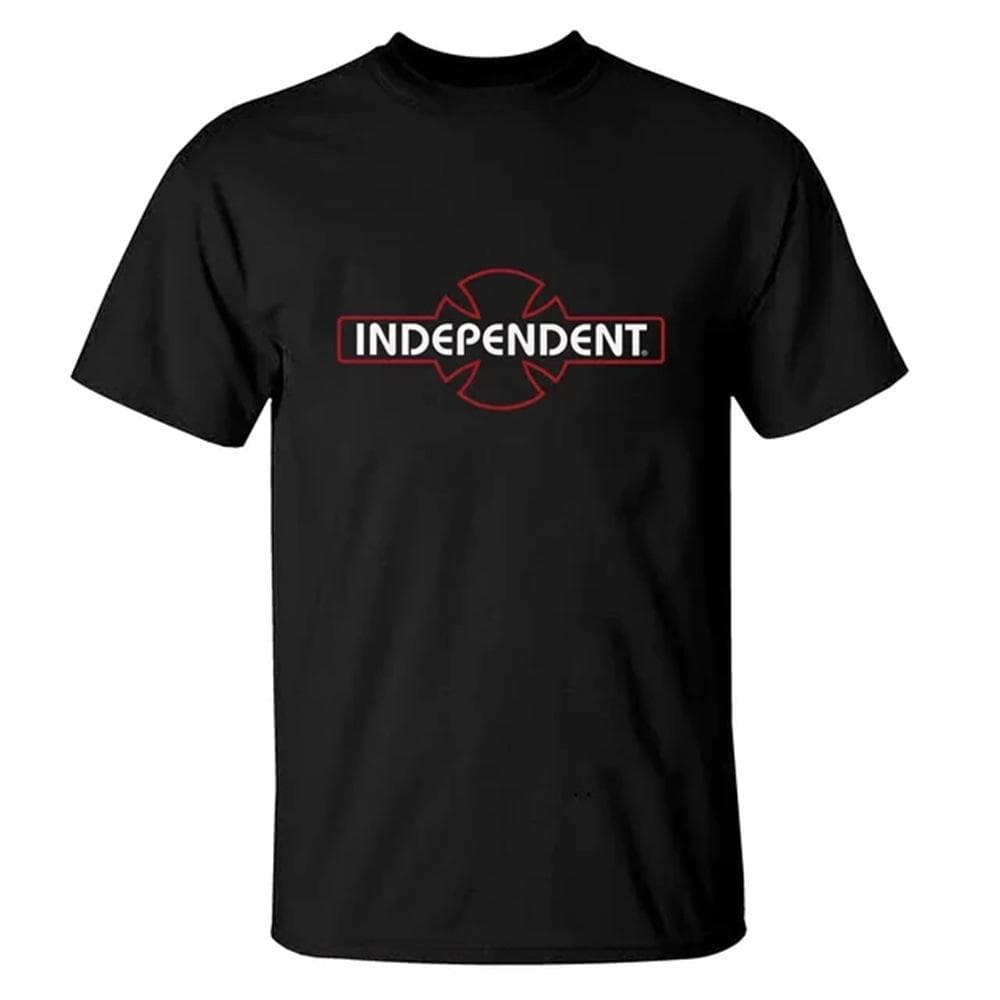 2025 Street Wear Men's Casual Independent Skateboard Printed Cotton Blazer Breathable Comfortable Cool T-shirt Simple M