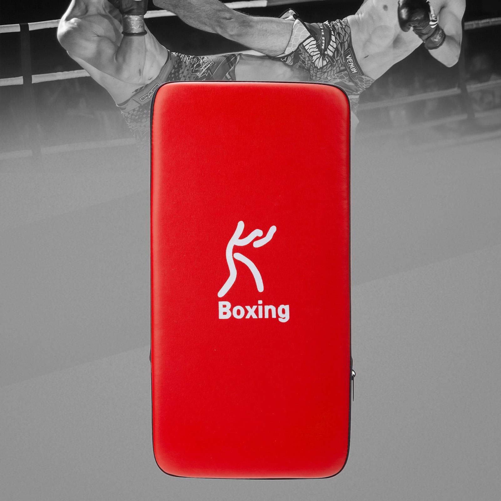 Taekwondo Kick Pad Boxing Pad PU Leather MMA Muay Thai Martial Art Kickboxing Punching Shield red