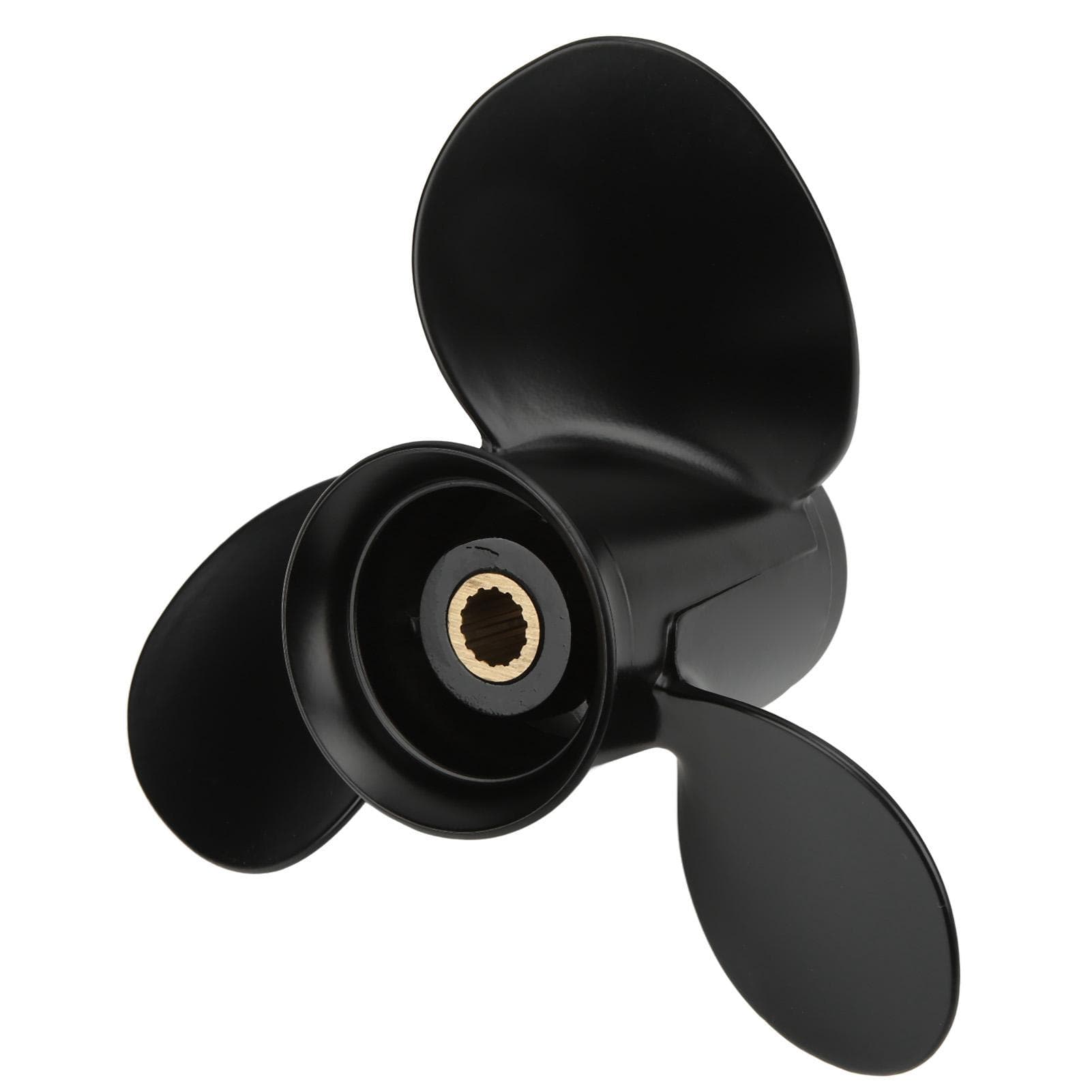 9 14x11in Outboard Propeller 3 Blades 14 Teeth RH Aluminium Alloy Replacement for Tohatsu 9.9hp