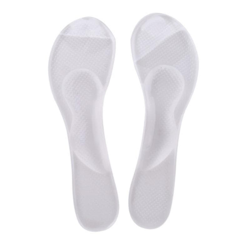 Insoles with Arch Support and Cushion Orthotic High Heel Shoes Inserts Pad Silicone Foot Care Tool white