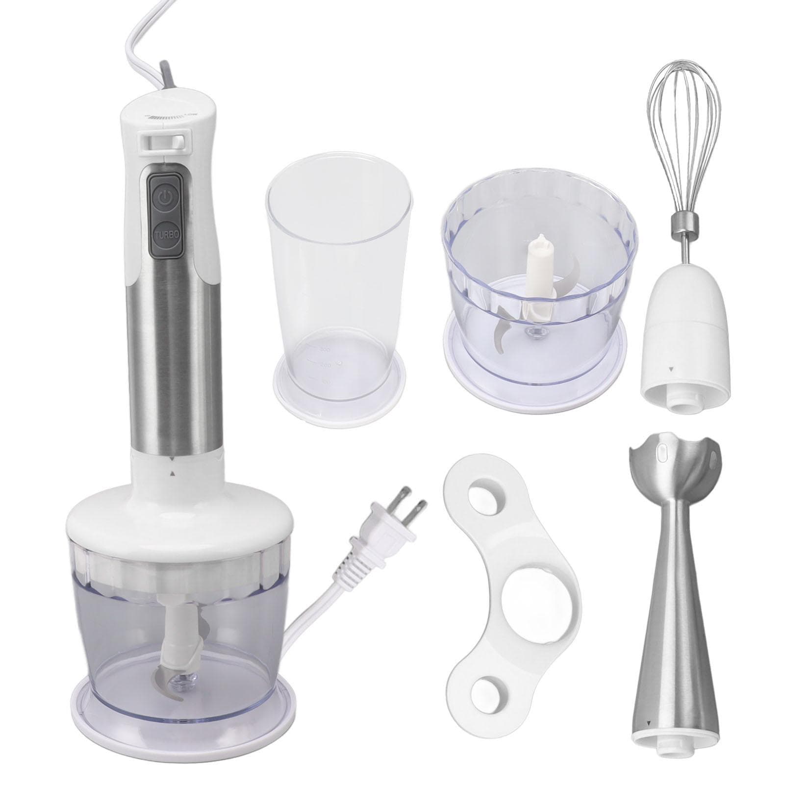 Food Processor 304 Stainless Steel Motor Electric Food Chopper for Slicing Shredding Mincing Puree L