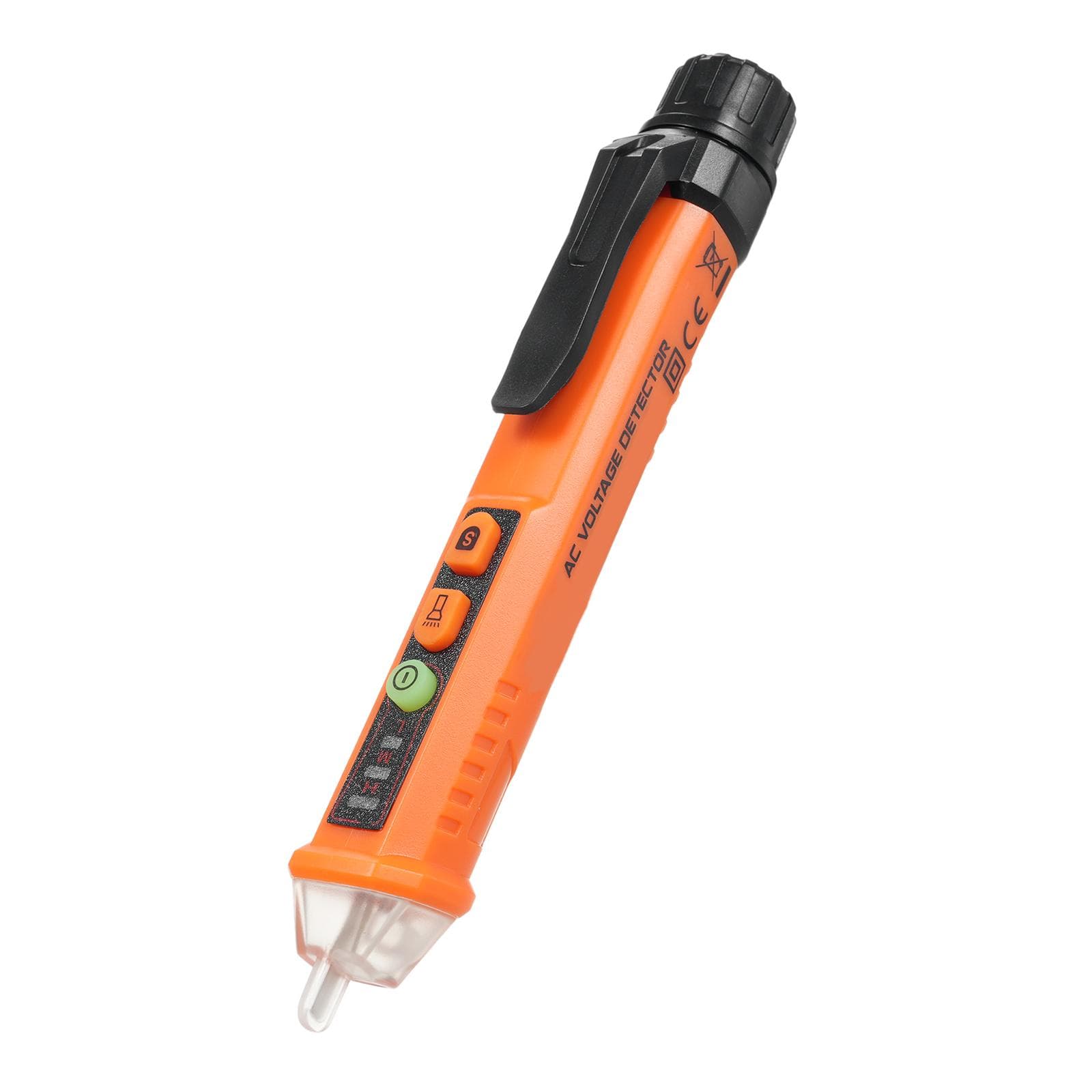 Voltage Tester Non Contact Voltage Detector Circuit Tester Dual Range Electrical Tester orange