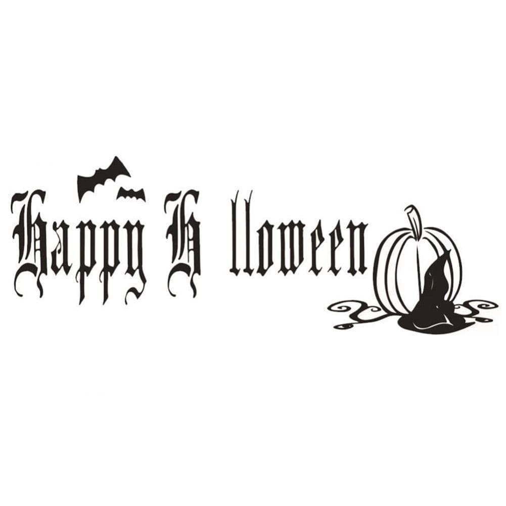 Self Adhesive Wall Sticker Removable Decal Home Ornaments for Halloween Festival Party Decor