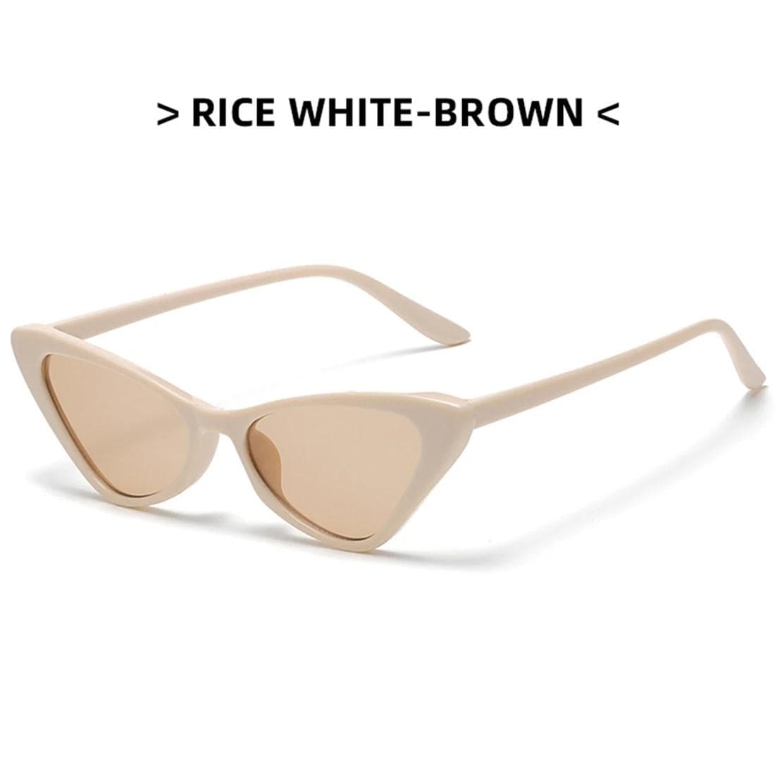 New Outdoor Goggles Fashion Vintage Cat Eye Sunglasses Women Small Frame Sunglasses Trendy Streetwear Uv400 Protection Eyewear