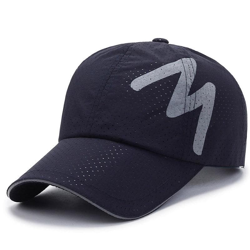 NORTHWOOD Summer Cap Breathable Holes Unisex Baseball Cap for Men Women Outdoor Sun Dad Caps Fast Dry Snapback Hat 56-60 cm navy blue