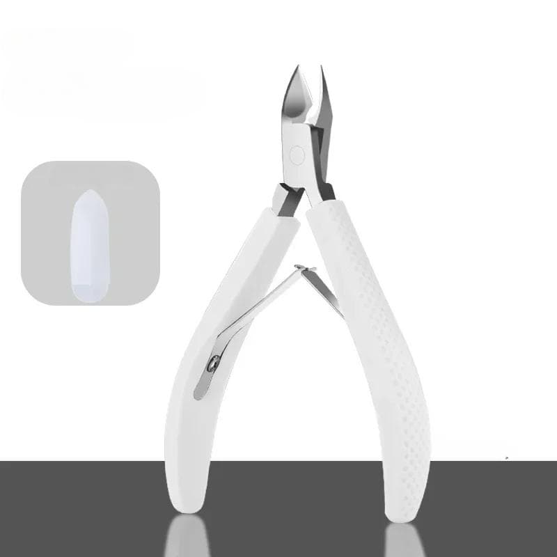 Cuticle Nippers Nail Manicure Cuticle Scissors Clippers Trimmer Dead Skin Remover Pedicure Stainless Steel Cutters Tool white