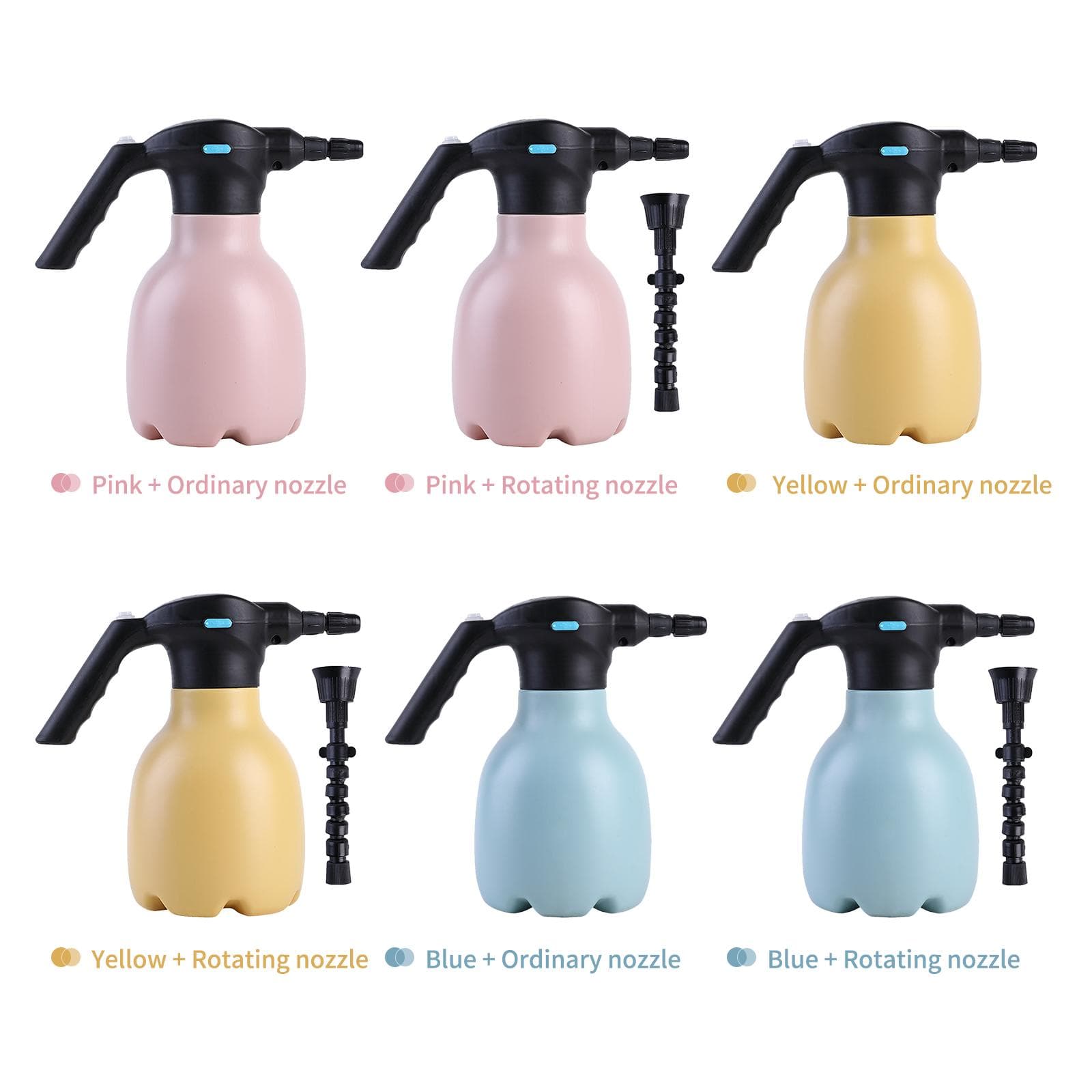 1.5L Automatic Garden Sprayer Electric Plant Mister USB Spray Bottle Watering Can Spritzer with 2 Type 2 blue