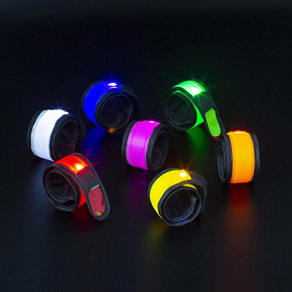 7Pcs LED Bracelet Light Up Wristbands Armbands Party Supplies Night Safety Gear for Outdoor Running