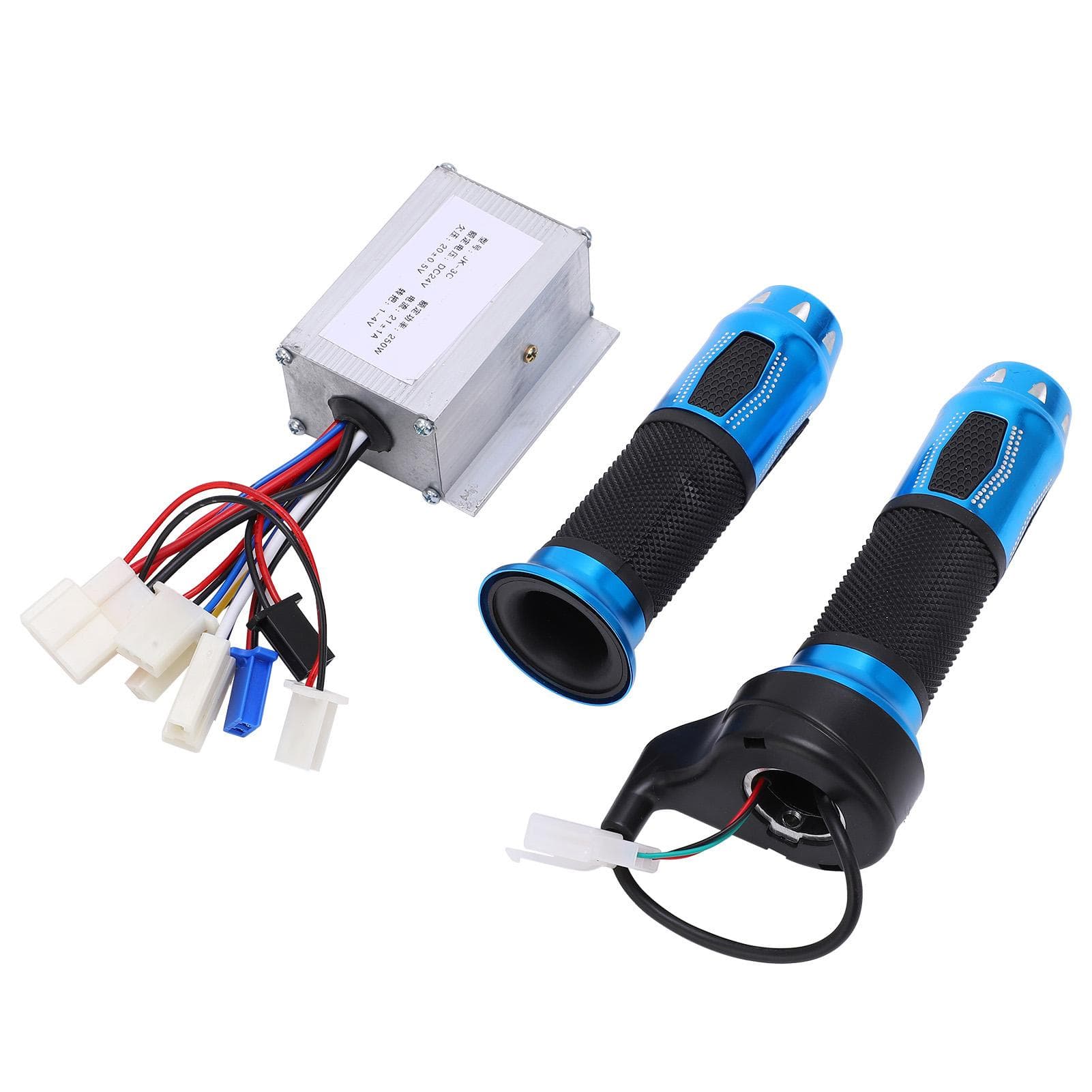 24V 250W Electric Bicycle Controller Kit Blue Crystal Twist Throttle Accelerator