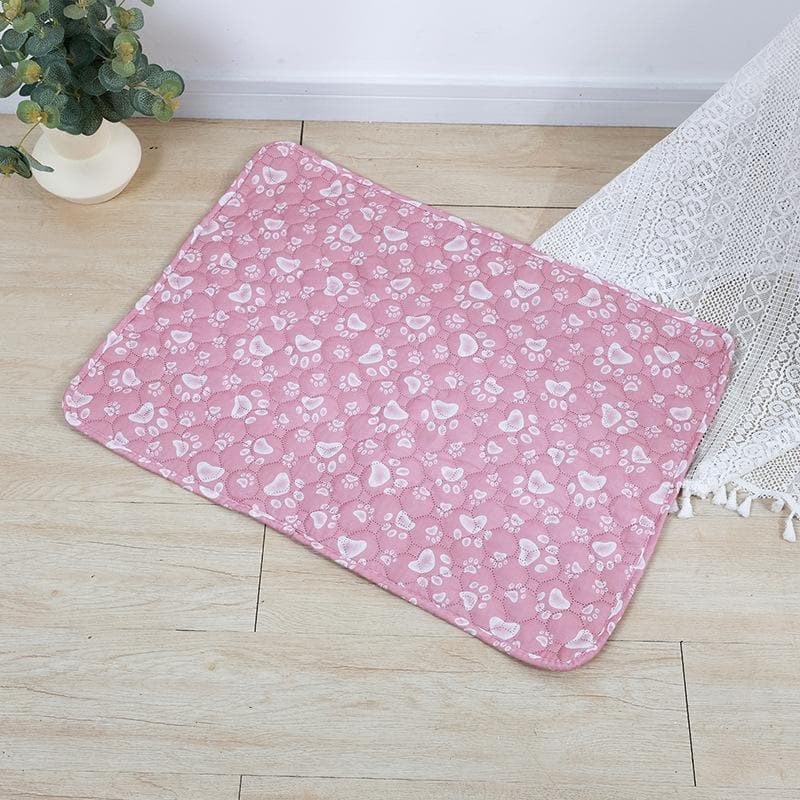 Washable Pet Pee Pad Pet Diaper Mat Reusable Mats For Dogs Dog Bed Urine Washable Dog Training Pad Four Seasons Pet Mat Cover 70X50cm